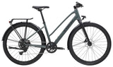Trek Dual Sport 2 Stagger hybrid bike for women, featuring a lightweight frame, multiple gears, and versatile tires for commuting and trail riding.