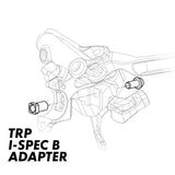 TRP HD 3.4 I-Spec B to I-Spec II adapter set for Shimano and SRAM shifters, used as bicycle component accessories.