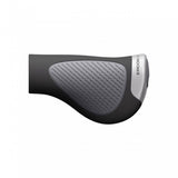 Ergon GP1 Evo single twistshift grips in black and grey with aluminium clamp for Nexus and Rohloff bike gear shifting.