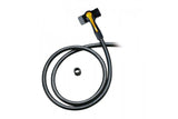 Topeak TwinHead upgrade kit with long hose for Presta and Schrader valves, black and yellow bicycle pump accessories