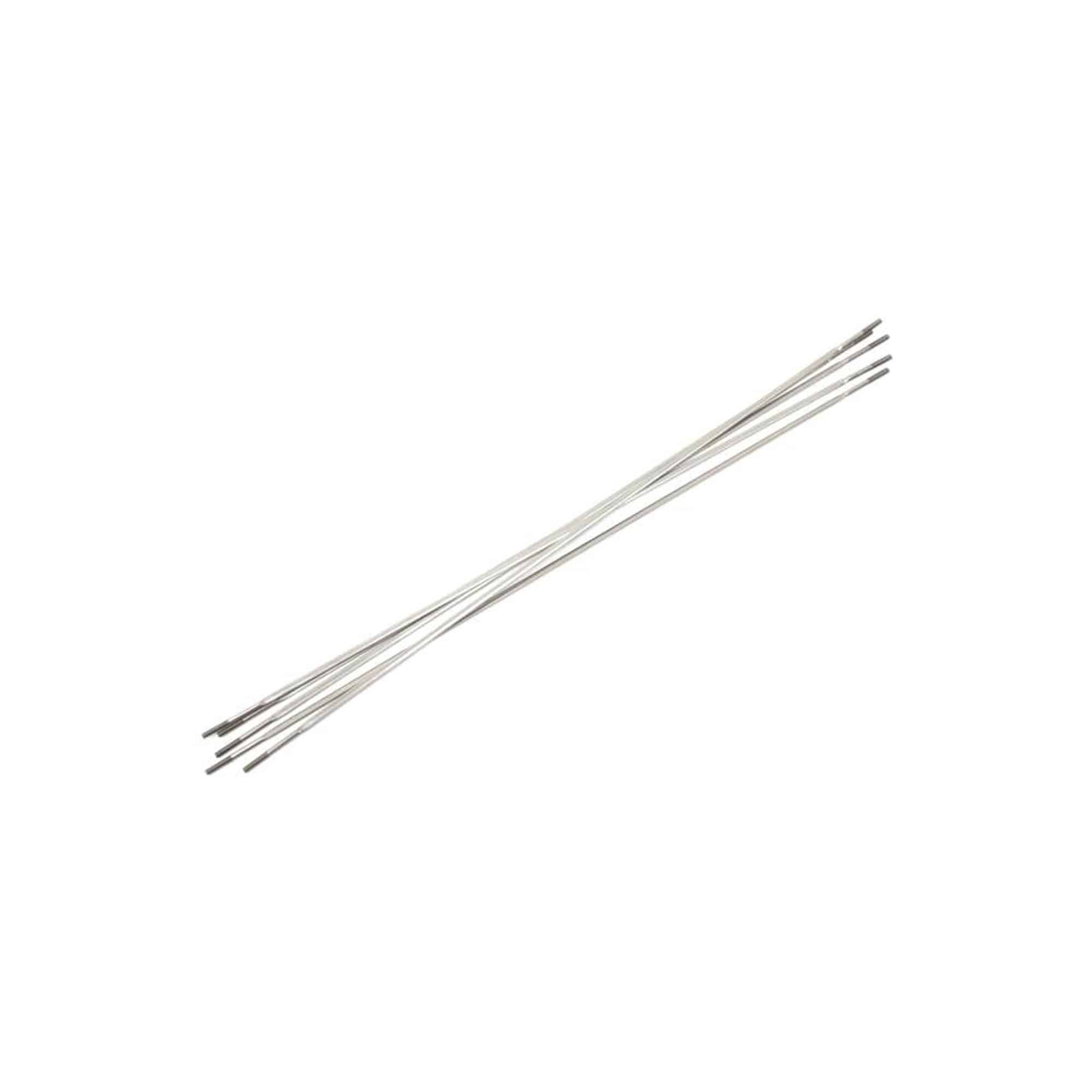 Set of five durable Easton SS 2.5/1.18/2.5 wheel replacement spokes, components for bicycle wheel repair.
