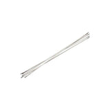 Set of five durable Easton SS 2.5/1.18/2.5 wheel replacement spokes, components for bicycle wheel repair.