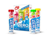 High5 ZERO electrolyte tablets in a triple pack, sugar-free hydration effervescent accessories, with colorful tablets and packaging.