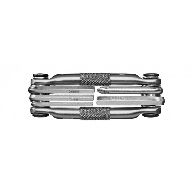 Crank Brothers Multi 5 bike repair multi-tool with hex wrenches and screwdriver, compact workshop essential for bike maintenance.