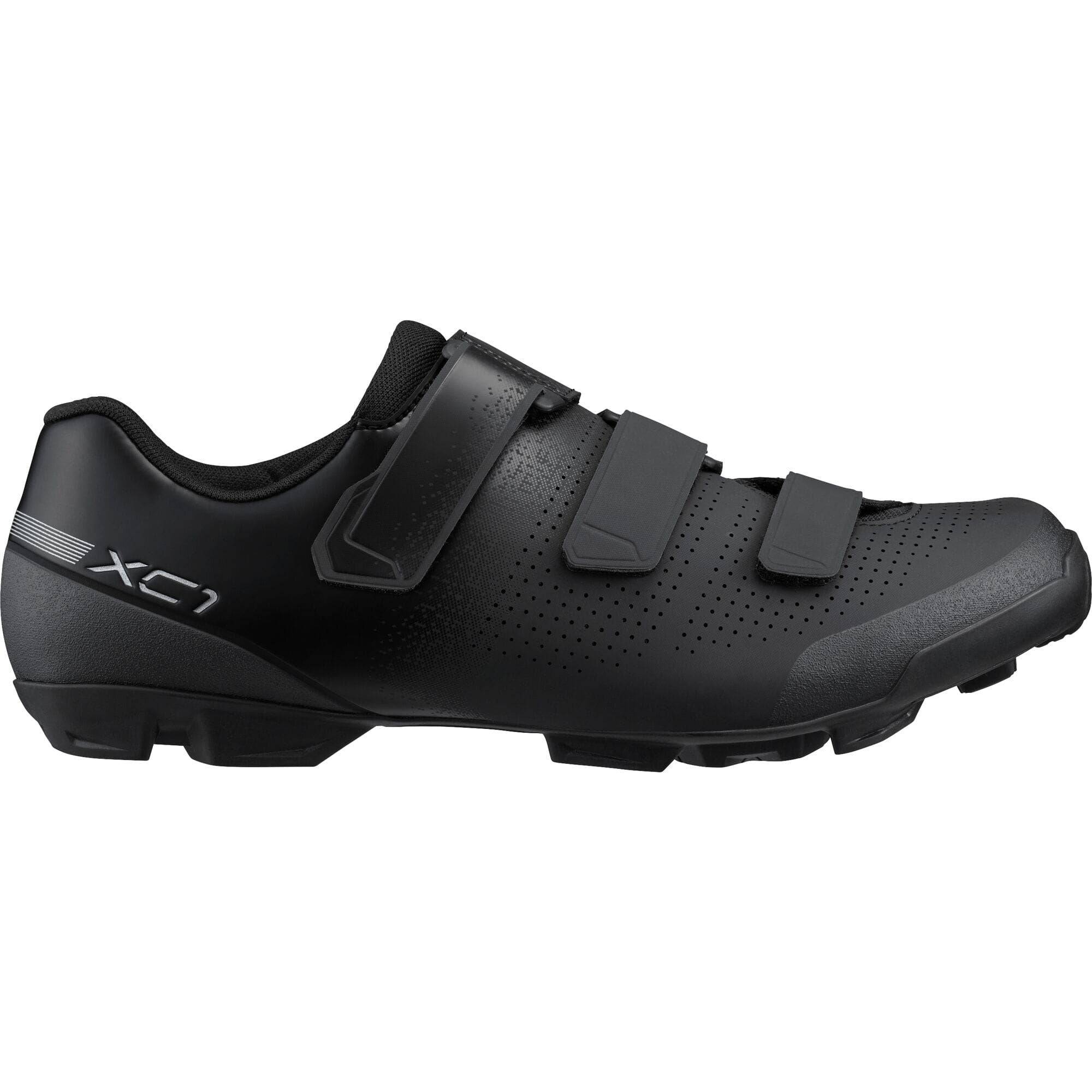 Shimano XC1 mountain bike shoes SPD compatible with grip and comfort, featuring a sleek design and durable construction.