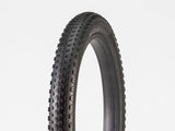 Bontrager XR1 Kids MTB tire, fast-rolling and durable mountain bike tire designed for firm trail riding, shown mounted on a bike wheel