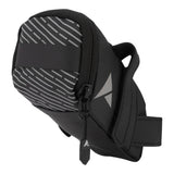 Altura Nightvision small saddle bag in black with reflective accents and LED light loop, designed for bike accessories.