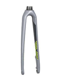 Trek 2018 Crockett Gen 2 700C disc fork for gravel bikes with flat-mount calipers, shown with black finish and mounting hardware.