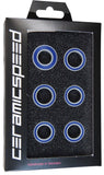 Pair of black CeramicSpeed Bontrager Aeolus hub kits for Trek wheels, showing the component details and sleek design.