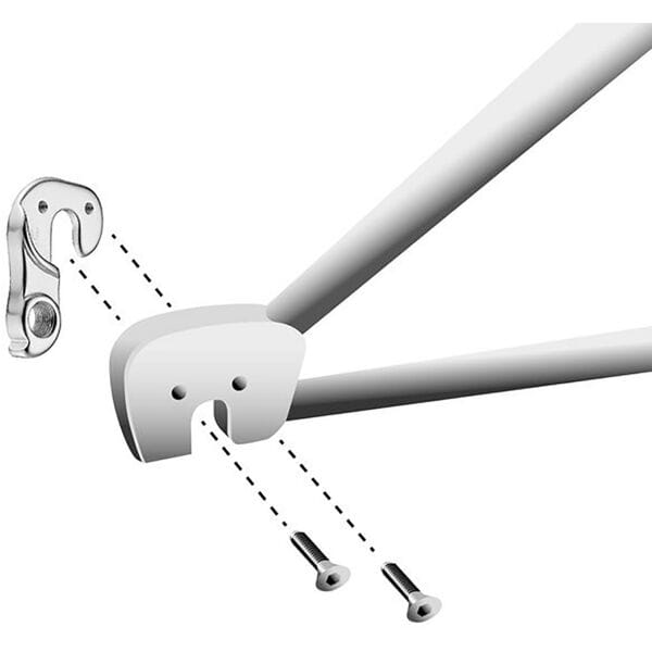 M Part bike gear hanger for various bike brands, durable replacement component, shown on a clean background