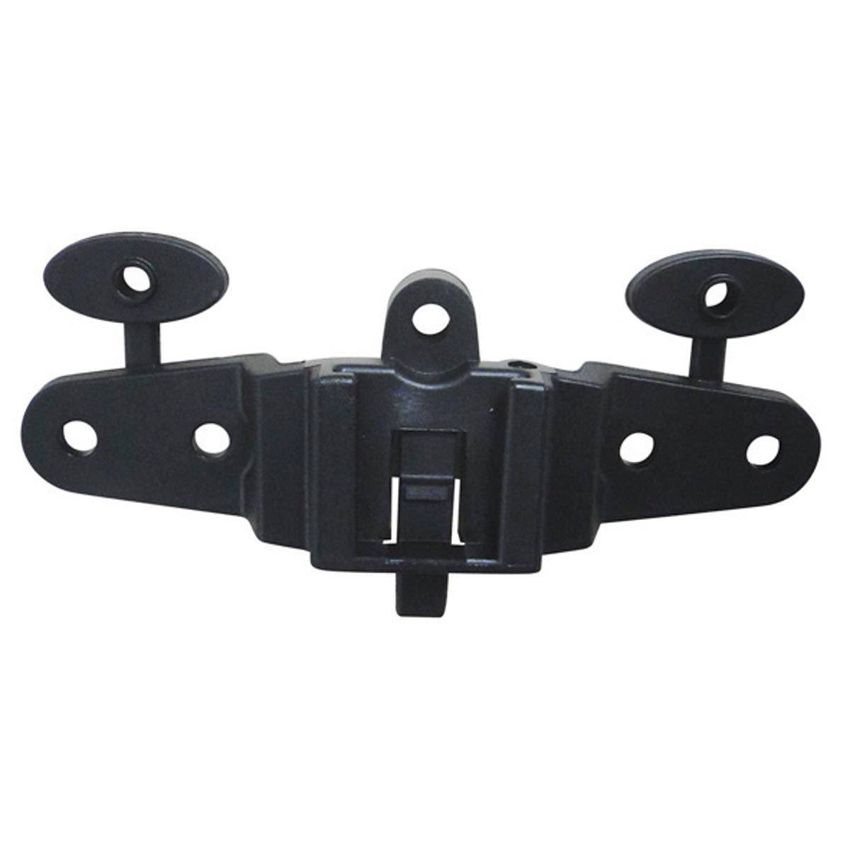 Cateye rear rack mount bracket for secure bike light and accessory attachment on a bicycle rack.