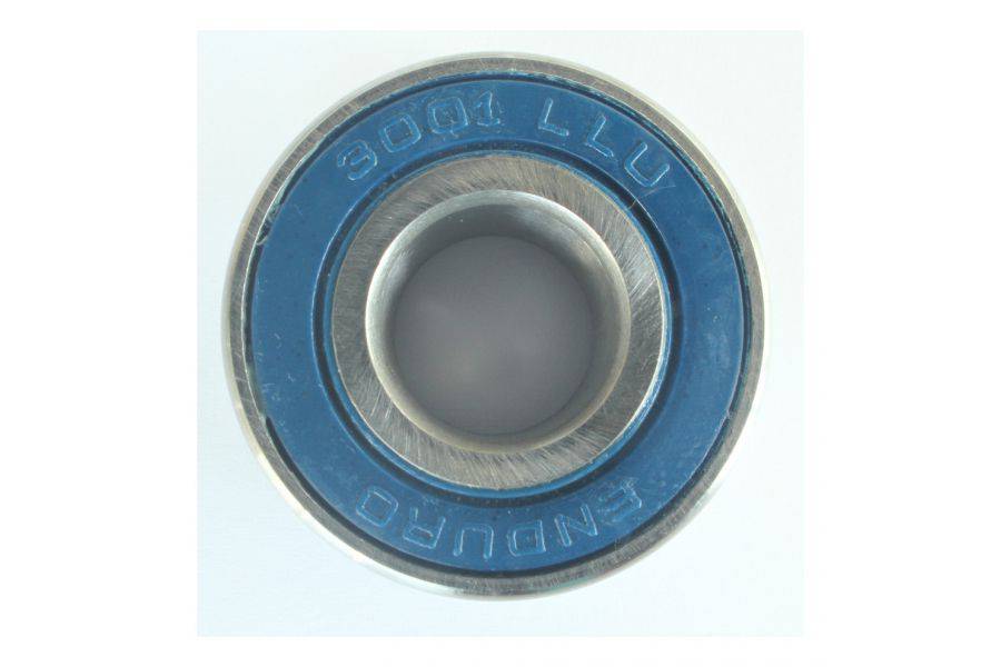 Enduro Bearings 3001 LLU ABEC 3 sealed cycling hub bearings, 12x28x12mm, with metal seals for bike component performance.