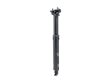 Tranzx JD-YSP28 31.6mm dropper seatpost with 100mm suspension in black, showing the sleek design and adjustable mechanism.