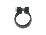 Bontrager black 32.5mm bike seatpost clamp, secure and easy to install component for reliable seatpost fastening.