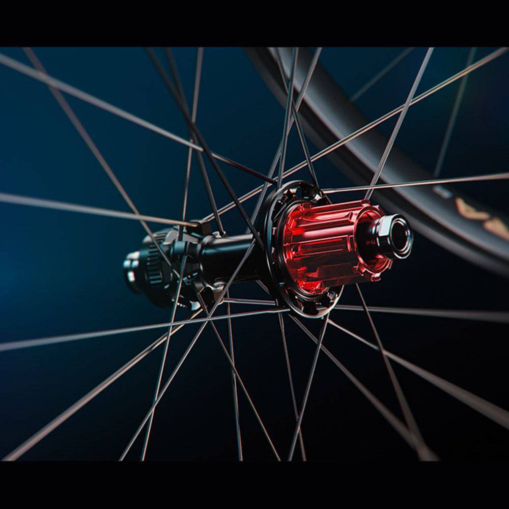 Campagnolo Hyperon Ultra road bike wheelset with lightweight aerodynamic design, featuring black rims and spokes for high-performance cycling.