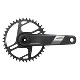 SRAM Apex 1X Wide D1 DUB direct mount gravel and MTB crankset with 40T chainring, black finish, and component details.