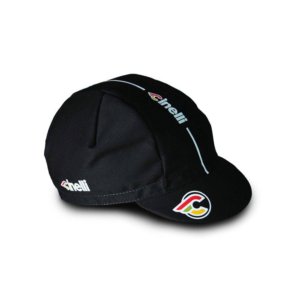Black Cinelli Supercorsa cotton adjustable unisex cap, lightweight outdoor headwear with a curved brim and breathable fabric.