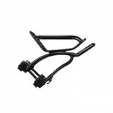 Topeak Tetrarack R2 MTX 2.0 black rear rack on a road, gravel, or touring bike, designed for bike accessories and cargo.