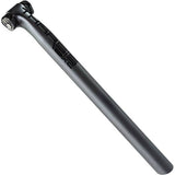 PRO Tharsis XC Carbon seatpost with internal Di2 battery compatibility for mountain bike components, showcasing sleek carbon fiber design.