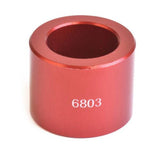 Wheels Manufacturing Drift for Bearing 6803 and 17mm axles, workshop tool shown in use for bearing installation and axle alignment.