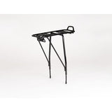M Part City AVS adjustable rear disc brake pannier rack in black mounted on a bike with 24-29 inch wheels.