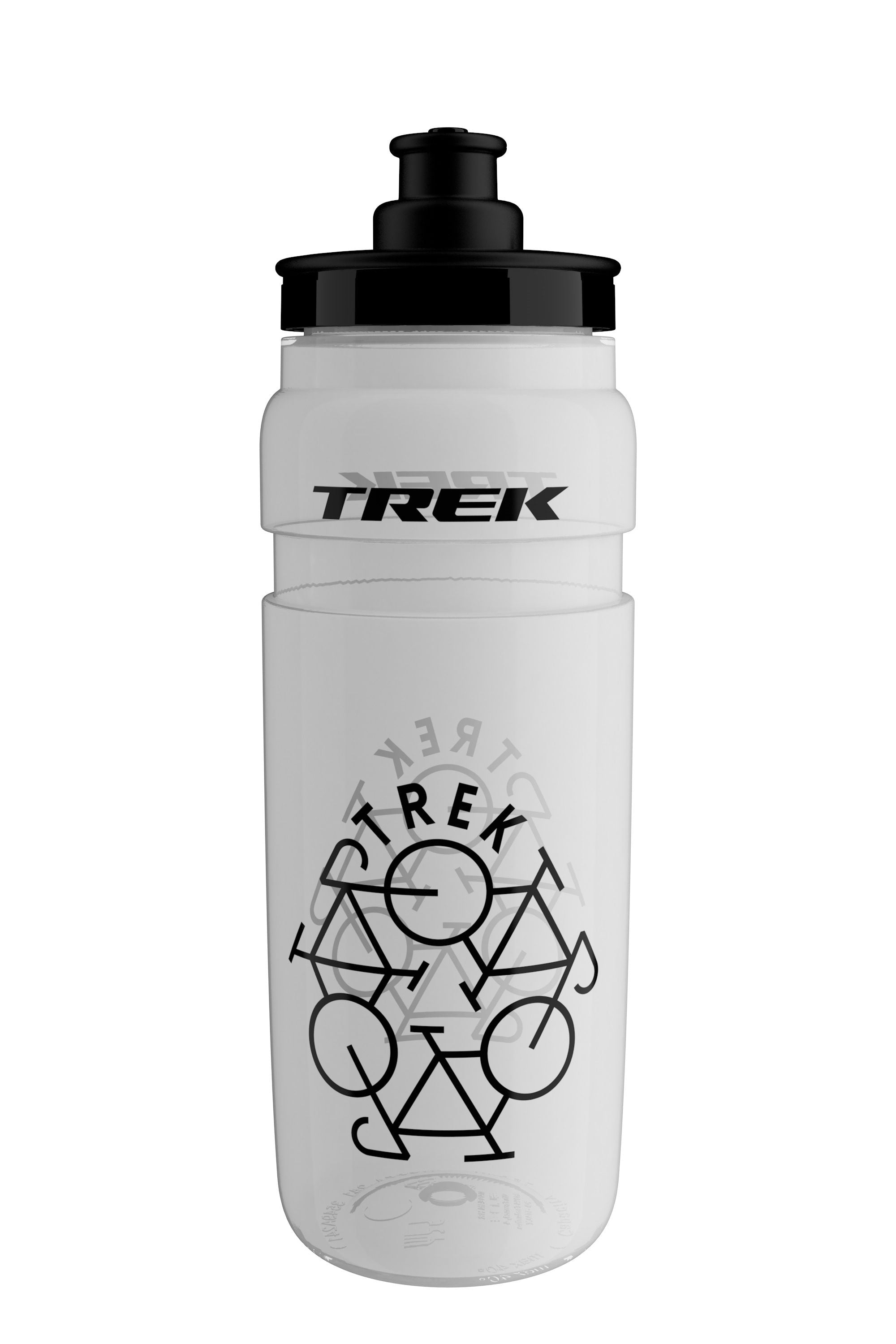 Trek Fly 750ml water bottle with a durable, leak-proof design, ideal for cycling and outdoor hydration activities.