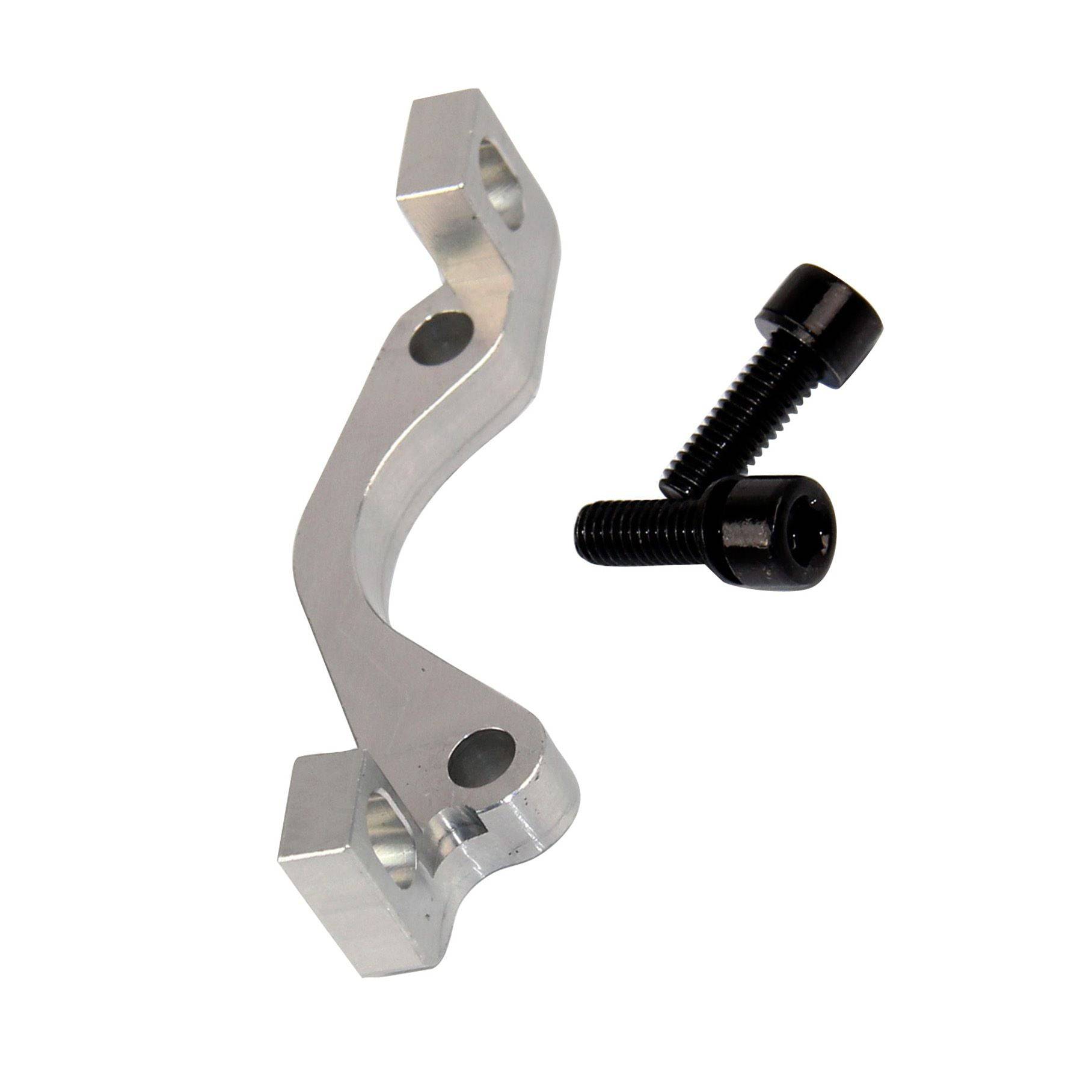 Hope 74mm post mount to IS caliper adapter with 20mm spares and accessories, shown with mounting hardware and components.