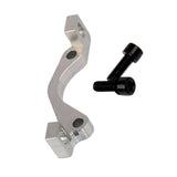 Hope 74mm post mount to IS caliper adapter with 20mm spares and accessories, shown with mounting hardware and components.