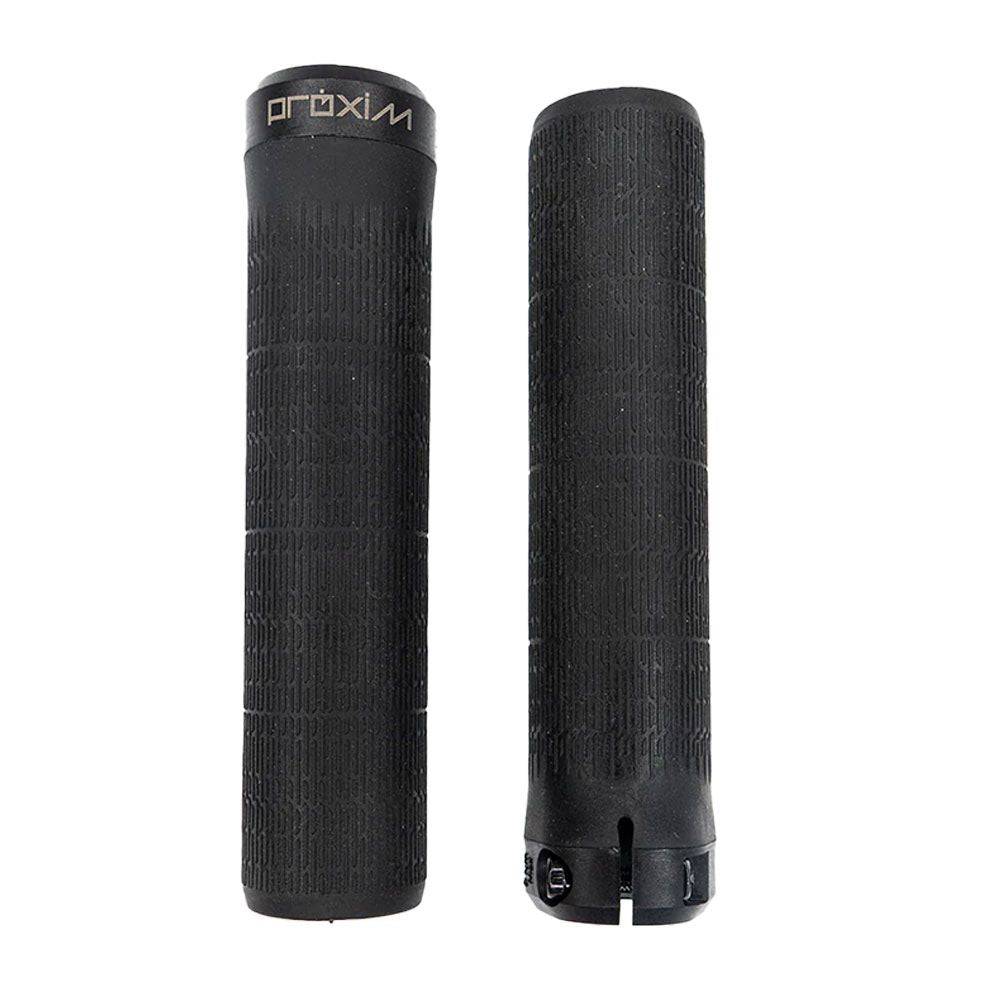 Prologo Proxim Cush Lock-On grips for mountain biking, featuring vibration absorption for gravity and E-MTB riding.