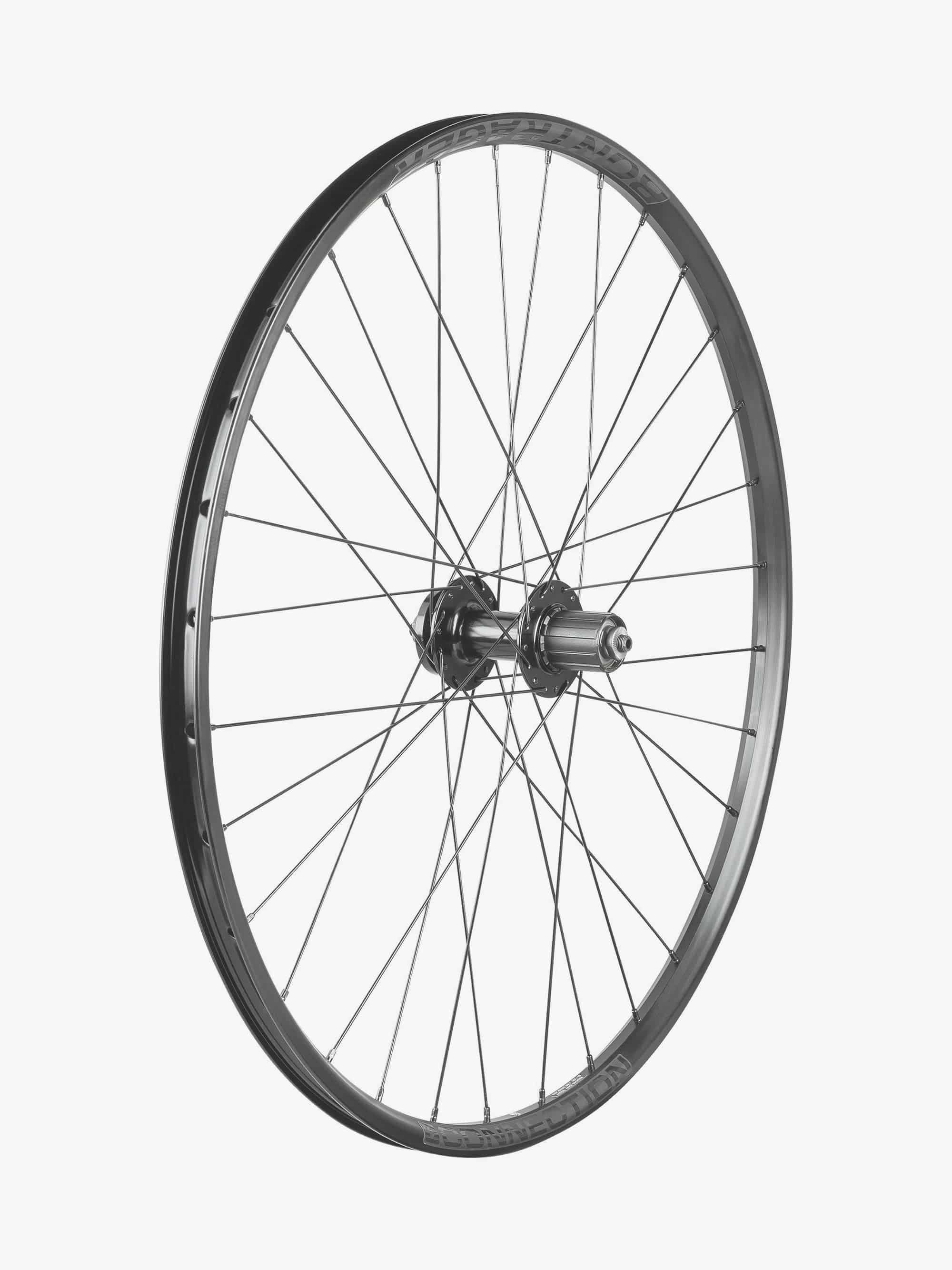 Bontrager Connection 27.5-inch Boost MTB rear wheel with 6-bolt disc brake mount and Shimano HG 8/9/10-speed hub for mountain biking