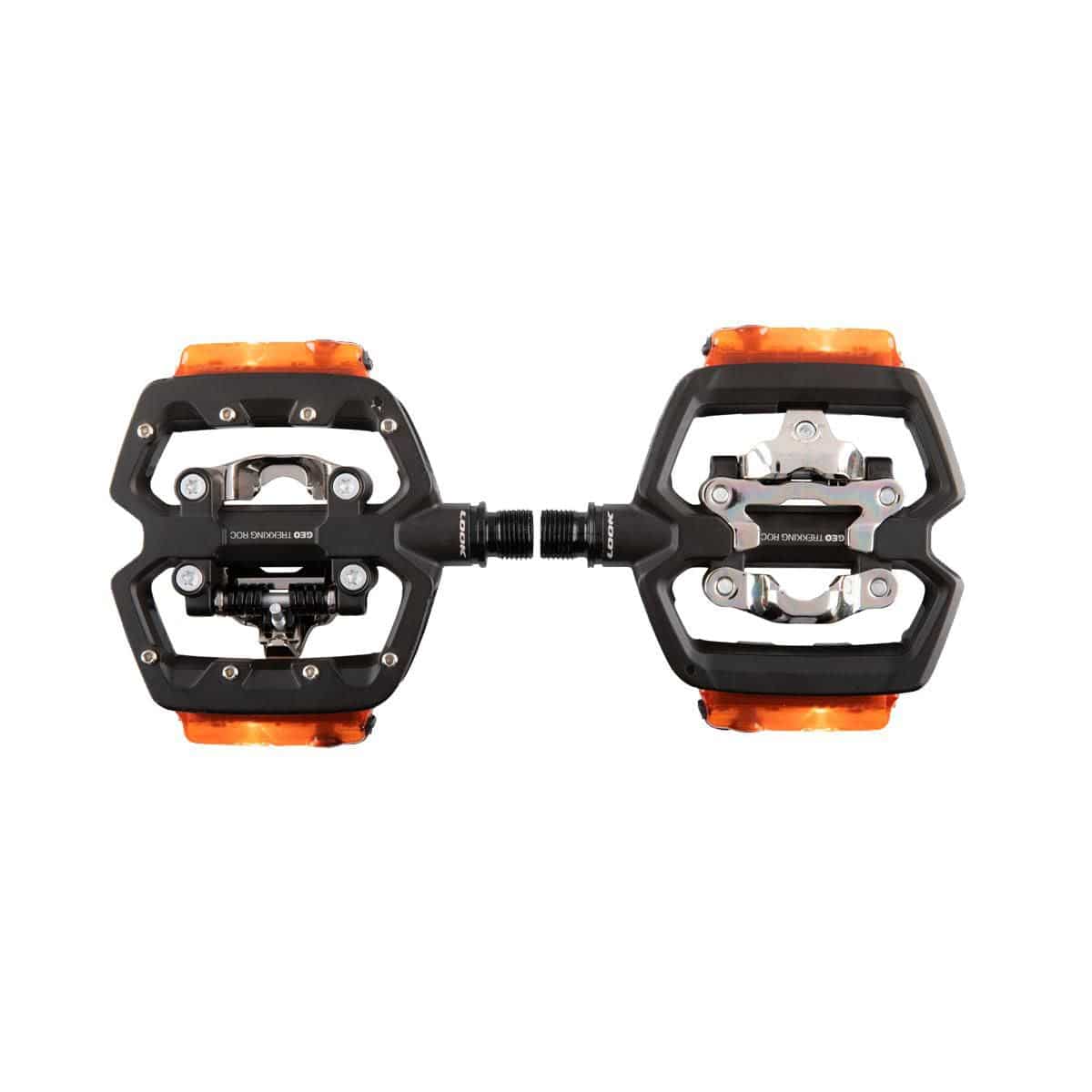 LOOK Geo Trekking Roc Vision hybrid pedals with integrated rechargeable lights, SPD compatibility, durable bike components