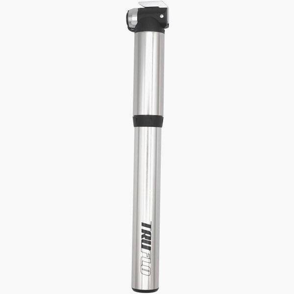 Truflo Air Flow High Pressure CNC Mini Pump with Flexi Head for Presta and Schrader valves on a white background