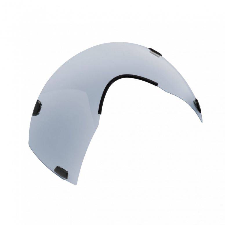 MET Codatronca Dual-Mag Smoke Shield for M size helmets, medium replacement visor with tinted smoke lens.