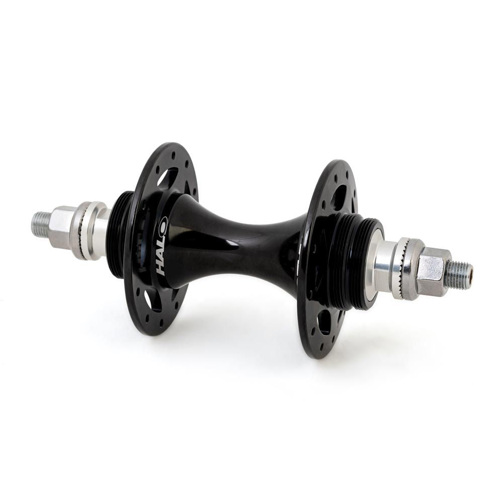 Halo Hubs - Rear Track Rear - Forged/CNC alloy. Sealed bearing, Double Fixed Thread,