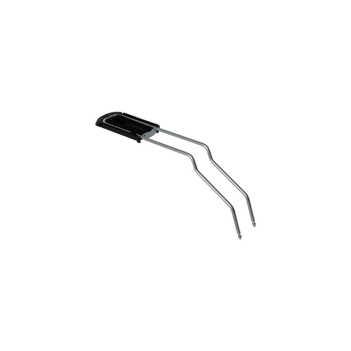 Hamax extra bar accessory for small frames compatible with Kiss, Sleepy, and Smiley seats, shown attached to a child's bike seat.