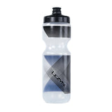 Lezyne Flow 750ml BPA-Free cycling water bottle in foggy clear with a sleek design and ergonomic grip.