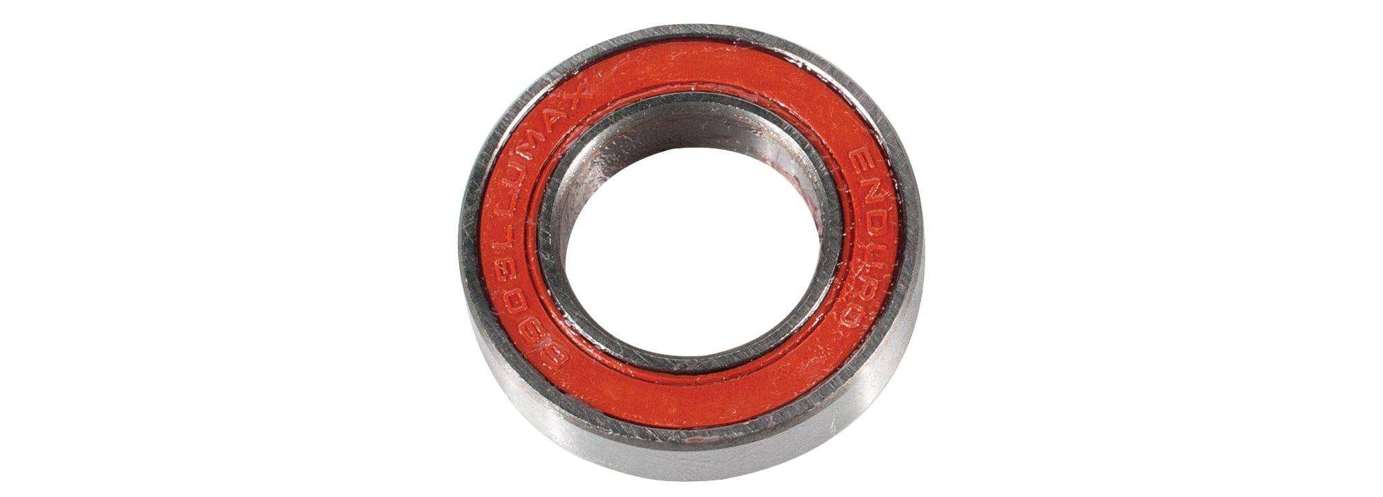 Enduro Bearings 6903 LLU ABEC 3 sealed frame pivot bearing, 17x30x7mm, for bicycle components, with black and silver design.