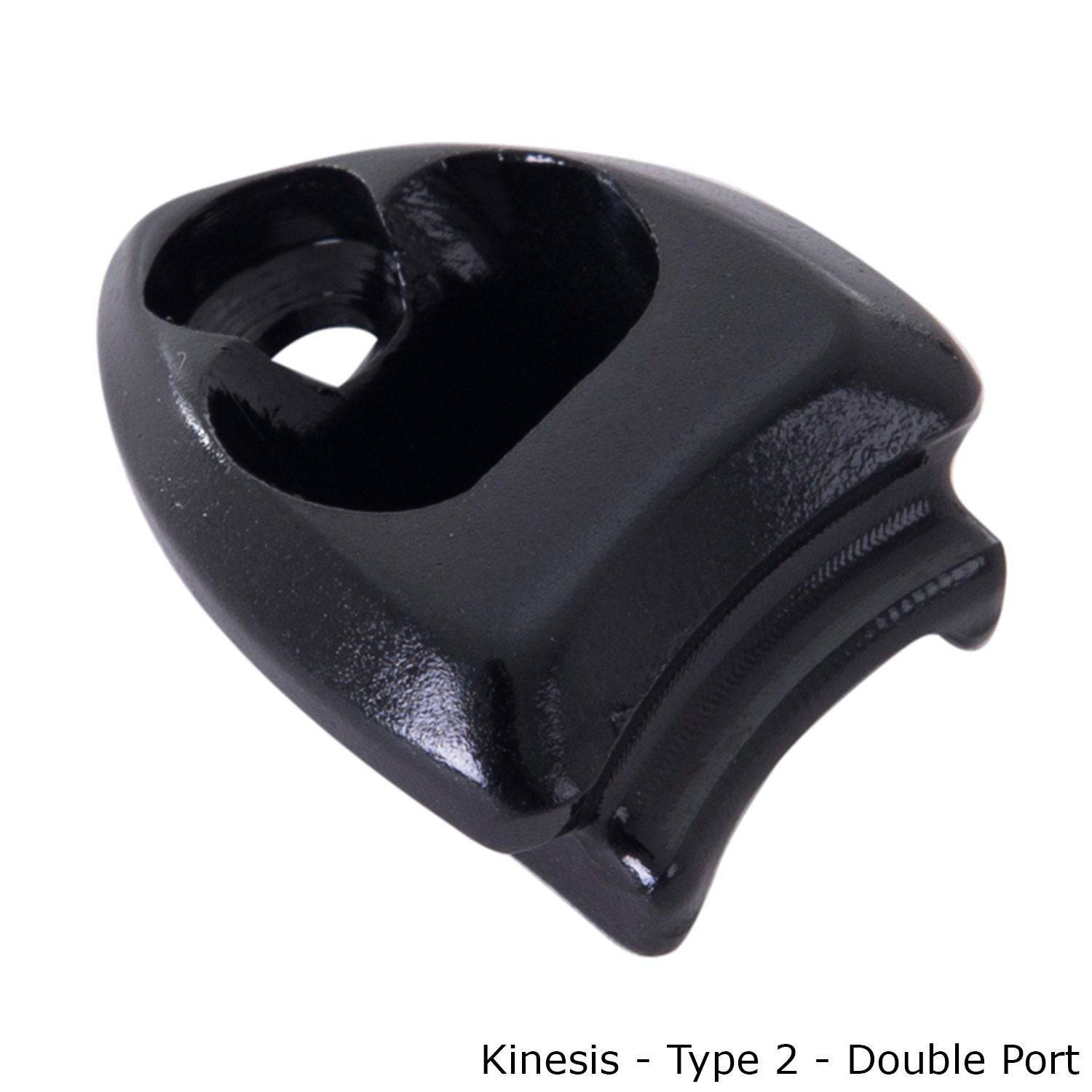 Kinesis UK Type 2 Port Double RTD frameset component with dual cable routing for Di2 electronic shifting system.