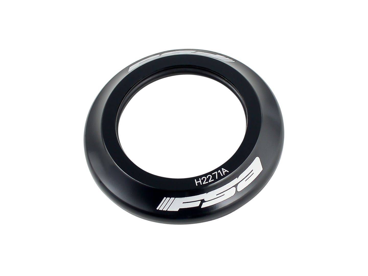Black FSA 41mm IS headset upper cover for Trek bikes, providing steering protection and secure fit.