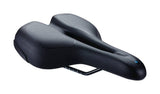 BBB BSD-112 SportPlus Ergo Bike Saddle with steel rails, unisex touring design, 185x270mm bike component for comfortable riding