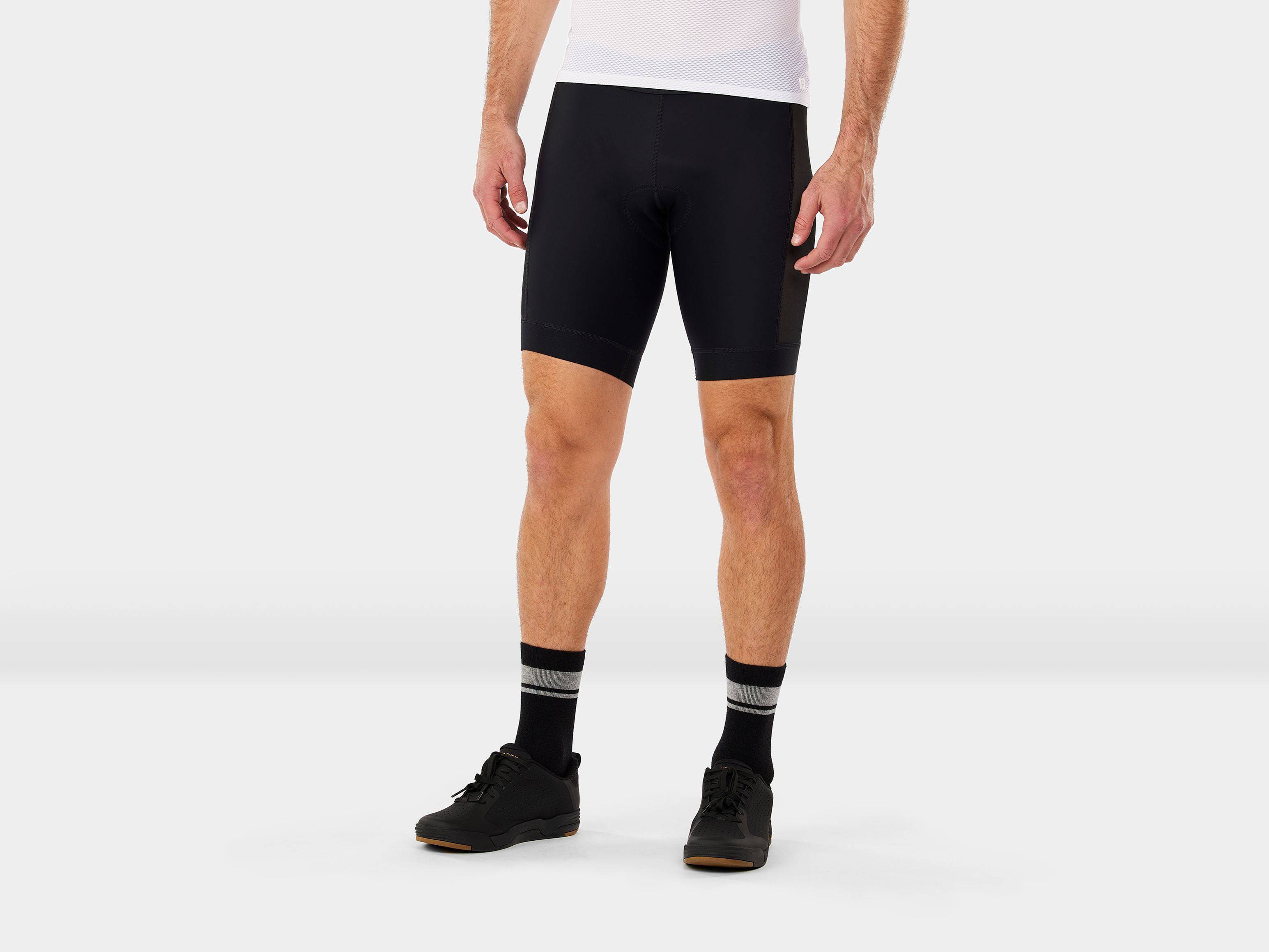 Trek Troslo Black XS unisex cycling liner shorts with dual-density pad, lightweight and comfortable for bike rides.