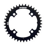 FSA Megatooth MTB 104x38T narrow-wide black 1x11 chainring with 4-bolt mounting for mountain bike components.