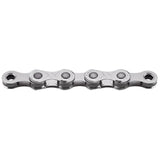 KMC eGlide bicycle chain for Shimano LINKGLIDE 9-11 speed e-bike systems, showing the black metal links and branding.