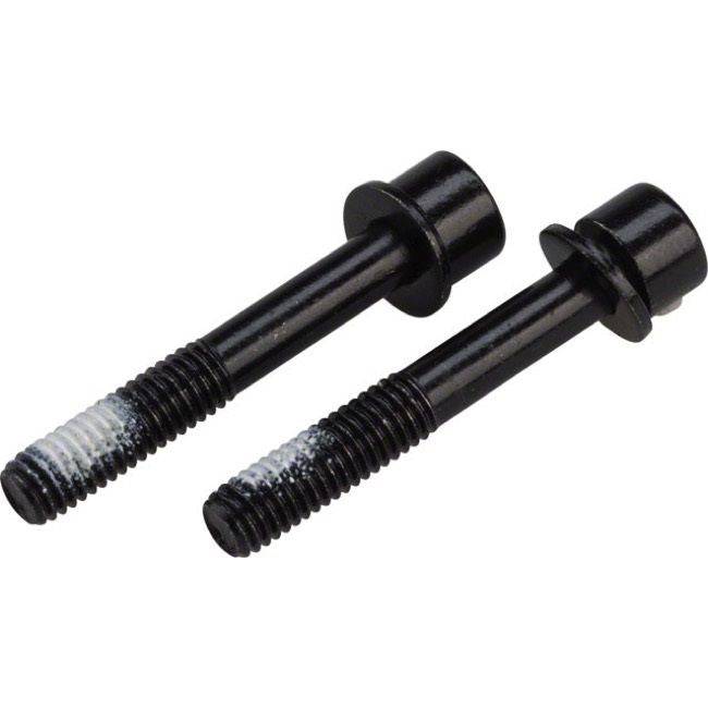 TRP flat mount rear brake caliper mounting bolts, 2-pack, for bicycle brake spares, metal components with threading and hex heads