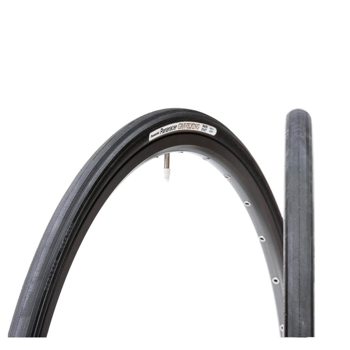 Panaracer GravelKing Slick Folding Allroad Tyre 2023: BLACK/BLACK 700X23C | Swinnerton Cycles