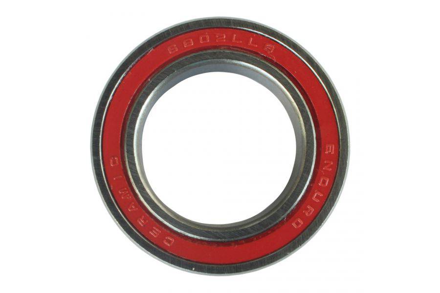Enduro Bearings 6802 LLB ceramic hybrid bearing for cycling, showing the 15mm x 24mm x 5mm size and component details.