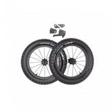 Kids Ride Shotgun Dirt Hero 14-inch wheel kit with Vee Crown Gem tyres, disc brake mount, in black for kids' bike accessories.
