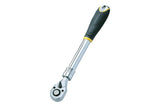 Topeak 1/2-inch extendable ratchet tool in black and silver, designed for mechanics and workshop use