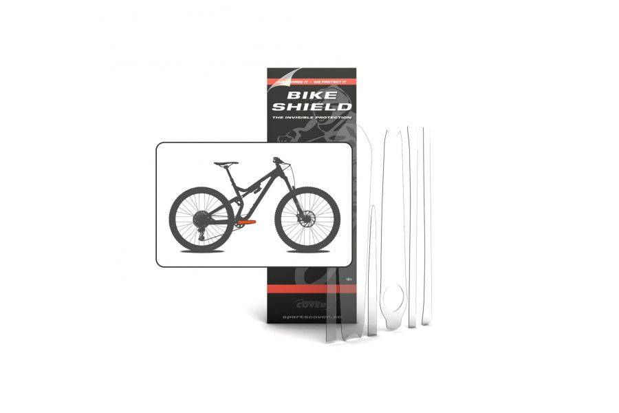 Bike Shield Crankshield Kit in clear gloss protects bike cranksets with durable, transparent accessories for added durability.