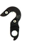 Wheels Manufacturing replaceable derailleur hanger dropout 245 for bike frames, shown mounted on a bicycle frame.